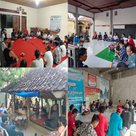 Sosialisasi Pelaksanaan Pembangunan Infrastruktur di Masing-masing Banjar Desa Sangsit