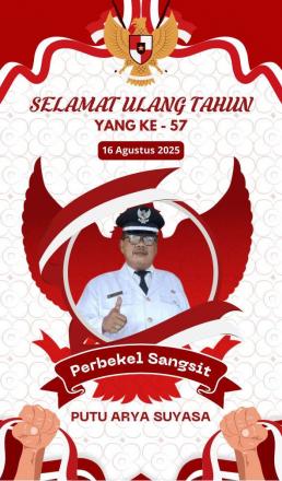 Selamat ulang tahun yang ke -57 kepada Bapak Perbekel Sangsit