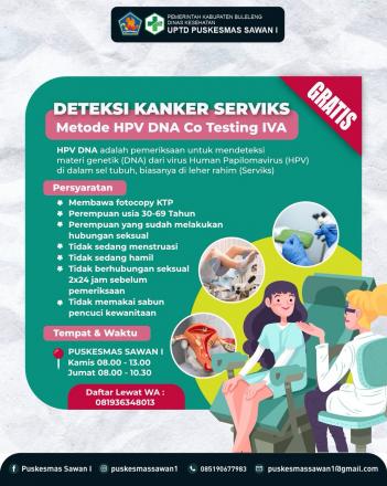 Deteksi Dini Kanker Serviks Metode HPV DNA ✨